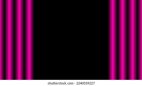 simple line art colourful pink with Black background for wallpaper ads