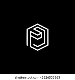 simple line art delivery box logo vector illustration template design
