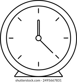 Reloj de escritorio de arte de línea simple.
Vector de reloj de escritorio
