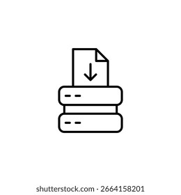 Arte Simples De Fazer Download Do Documento Em Um Sistema De Armazenamento De Dados