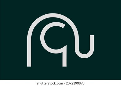 einfaches Silhuette-Logo