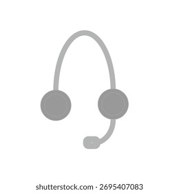 Einfache Linienführung und flaches Design, perfekt für Telemarketing, Kundensupport, Call Center oder Kommunikations-Service-Grafiken und Tasten.