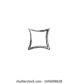 arte de línea simple de diseño de cuadros con fondo blanco