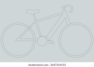 Simples ícone da arte de linha de uma bicicleta. Perfeito para sites, aplicativos ou infográficos relacionados a ciclismo, viagens ou transporte. eps 10