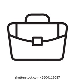 Simple Line Art Illustration of a Briefcase icon, vector illustration	
