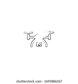 diseño de icono del logotipo de línea simple con fondo blanco