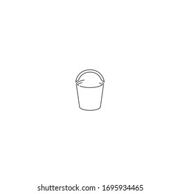 diseño de icono del logotipo de línea simple con fondo blanco