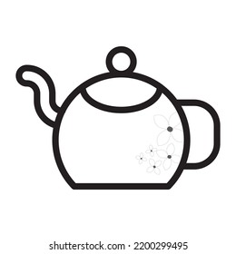 simple line art pot icon
