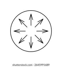 Simple line art pressure icon design