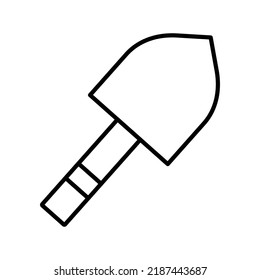 Simple line art trowel icon