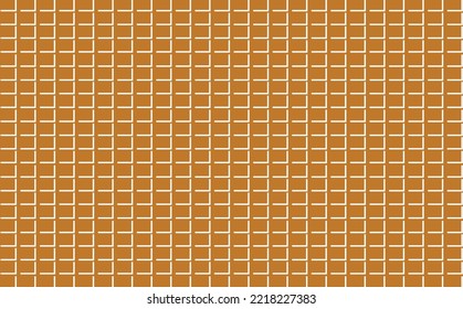 Simple line art vector pattern. Square tiled brown colored pattern resembled windows. Tabulation or data table template.