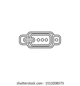 simple line belt logo icon design