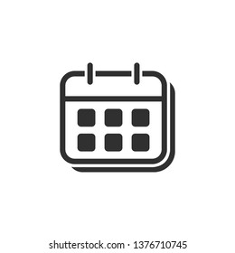 Simple line calendar icon