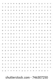 Simple line Calendar template for 2018 on White Background. Week starts from Sunday. 