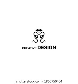 Simple Line Creative Logo Design Vector Art EPS10