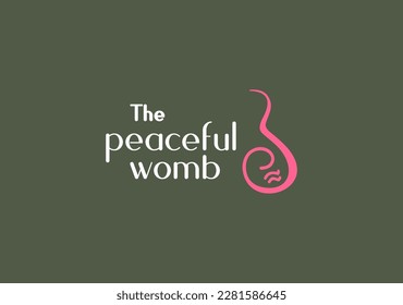 simple line design for embody meaning pregnant woman