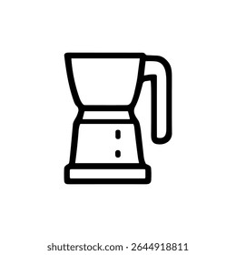 Simple Line Drawing Blender Kitchen Appliance Machine Equipment Icon