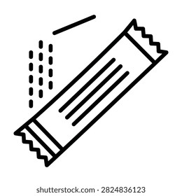 Simple line drawing candy