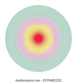 Simple line drawing circle abstract design