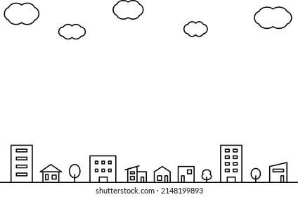 Fondo de diseño de línea simple