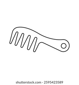 Simple line drawing of a comb icon