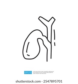 A simple line drawing depicting a snail on a branch, illustrating a minimalist style.