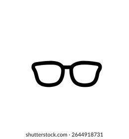 Simple Line Drawing Glasses Symbol Fashion Eyeglasses Accessory Icon