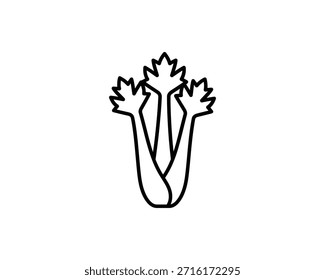 A simple line drawing of herbs, symbolizing fresh ingredients for cooking and flavoring