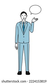 Simple line drawing illustration of a Senior businessmen, executives, managers and presidents giving directions,with a wipeout.