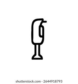 Simples Linha Desenho Imersão Misturador Cozinha Ícone de utensílio