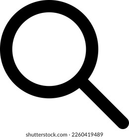 Icono de la lupa de dibujo de línea simple
