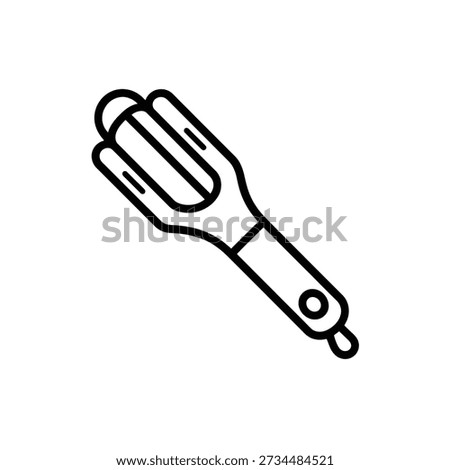 Simple line drawing of a meat tenderizer kitchen tool