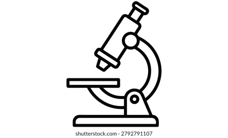 Simple line drawing microscope