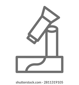 Simple line drawing microscope