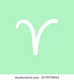 Simple line drawing on horoscope icon