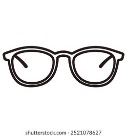 A simple line drawing of a pair of sunglasses, representing eyewear for sun protection.