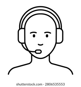Simple line drawing person