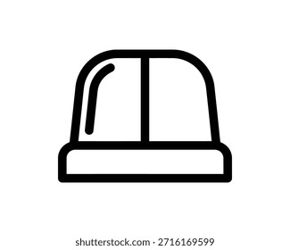 Un simple dibujo de línea de un signo de navegación pública utilizado con fines direccionales.