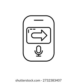 Altavoz inteligente de dibujo de línea simple con pantalla y micrófono