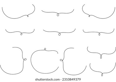 Simple Line Drawing Speech Bubbles