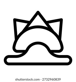 Simple line drawing of the sydney opera house, ideal for tourism and travel content