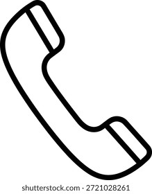 Un simple dibujo de línea de un teléfono