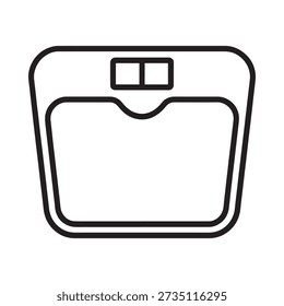 Simple line drawing of a television set with a flat screen display