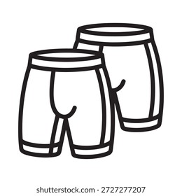 Simple line drawing of two pairs of mens underwear