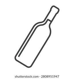 Simple line drawing wine