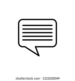 Simple Line Flat Communication Web Icon. Vector illustration.