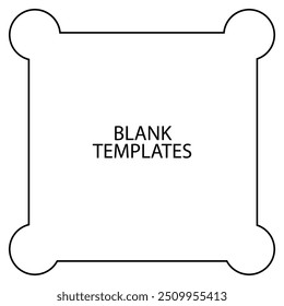 Simple line frame minimalist background