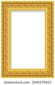 simple line frames with double stroke. Easily editable vector edges with editable line thickness. Collection of vertical blank templates to decorate text. Greeting or wedding frames.