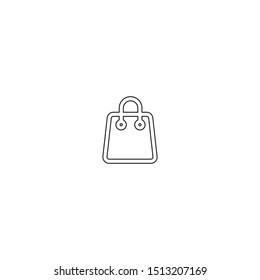 simple line handbag logo icon design