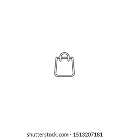 simple line handbag logo icon design
